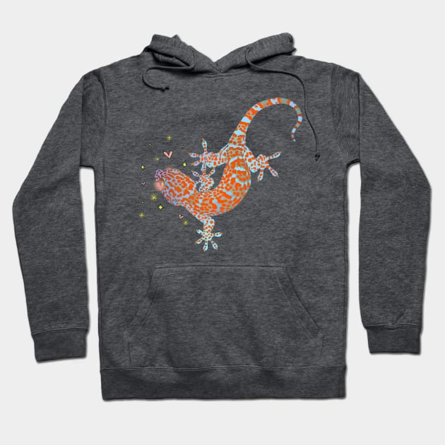 Kawaii Tokay Gecko Hoodie by ziafrazier